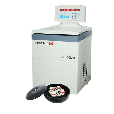 Το εργαστήριο Cence υποβάλλει gl-10MD 10000rpm με το στροφέα ταλάντευσης 4-θέσεων σε φυγοκέντρωση