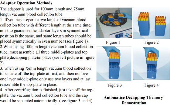 Φυγόκεντρος χαμηλής ταχύτητας 4000rpm CTK64R For Vacutainer 64 13x75mm/100mm Blood Tubes